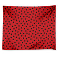 Black Spots Ladybird Pattern Print Tapestry