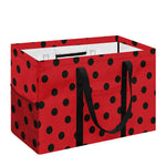 Black Spots Ladybird Pattern Print Utility Tote Bag