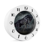 Black Stallion Horse Print Alarm Clock