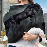 Black Stallion Horse Print Baby Seat Cover