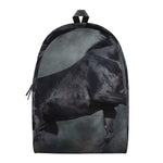 Black Stallion Horse Print Backpack