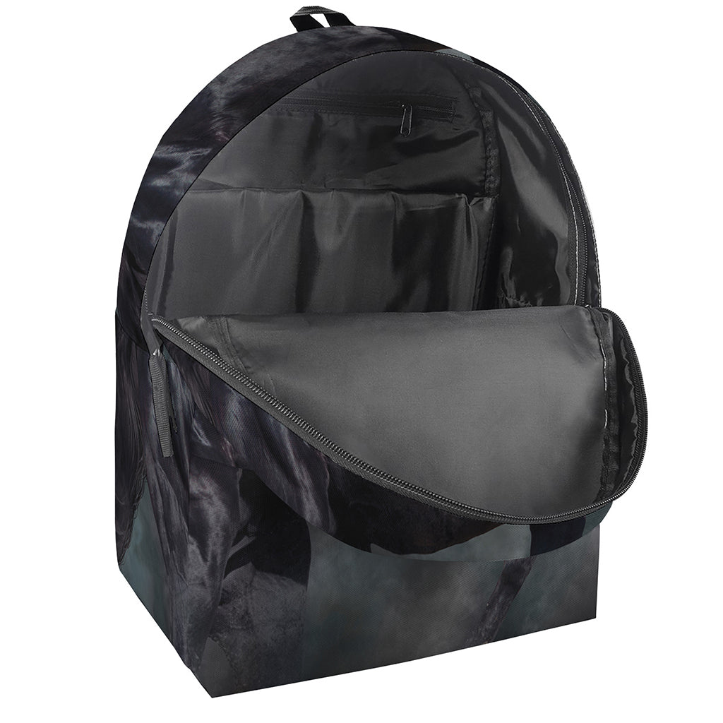 Black Stallion Horse Print Backpack
