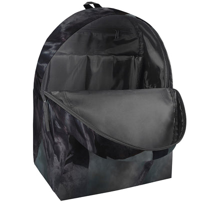 Black Stallion Horse Print Backpack