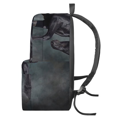 Black Stallion Horse Print Backpack