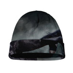 Black Stallion Horse Print Beanie