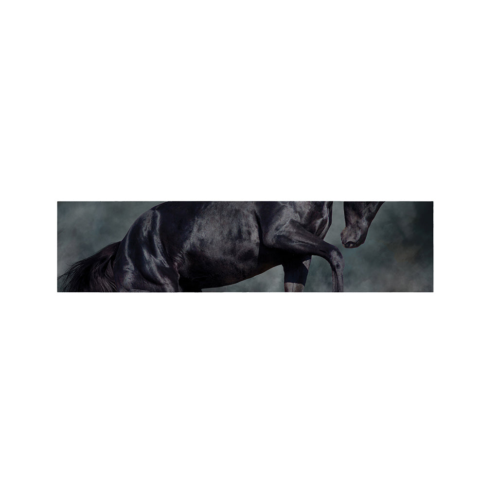 Black Stallion Horse Print Bed Runner