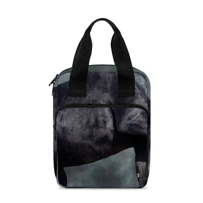 Black Stallion Horse Print Bible Tote Bag