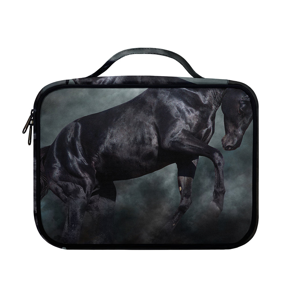 Black Stallion Horse Print Briefcase Bible Bag