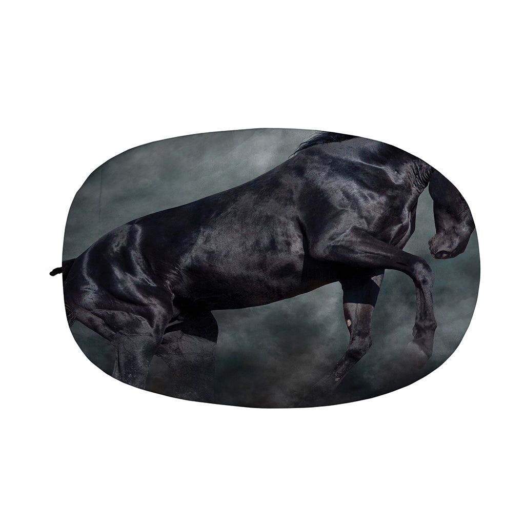 Black Stallion Horse Print Car Side Mirror Covers