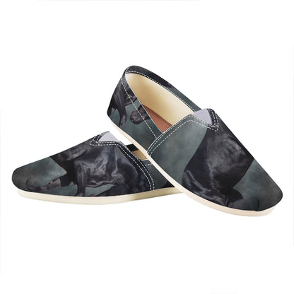 Black Stallion Horse Print Casual Shoes