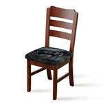 Black Stallion Horse Print Chair Cushion Cover