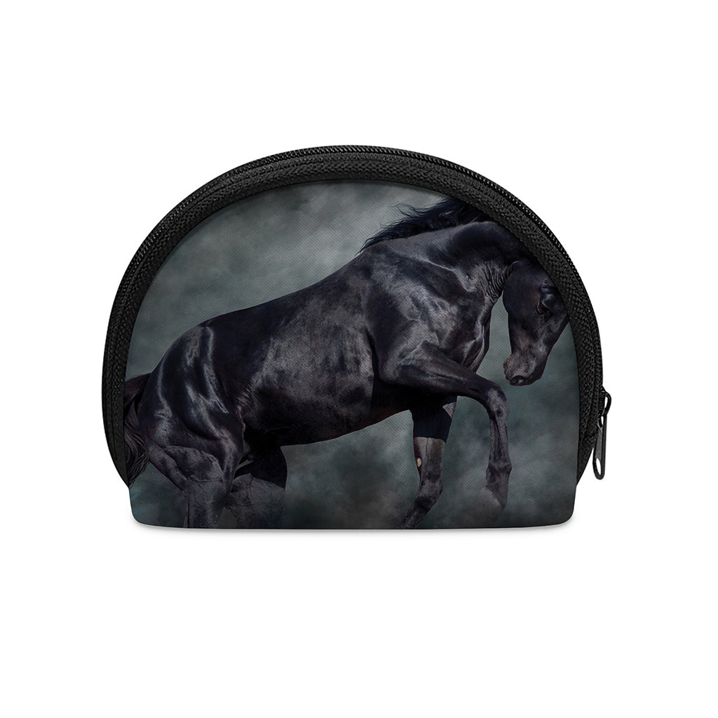 Black Stallion Horse Print Coin Purse