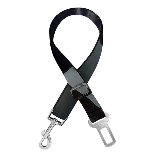 Black Stallion Horse Print Dog Seat Belt