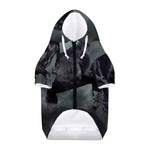 Black Stallion Horse Print Dog Zip Up Hoodie