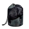 Black Stallion Horse Print Drawstring Makeup Bag