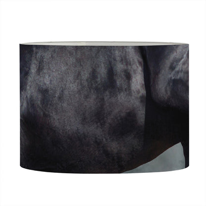 Black Stallion Horse Print Drum Lamp Shade