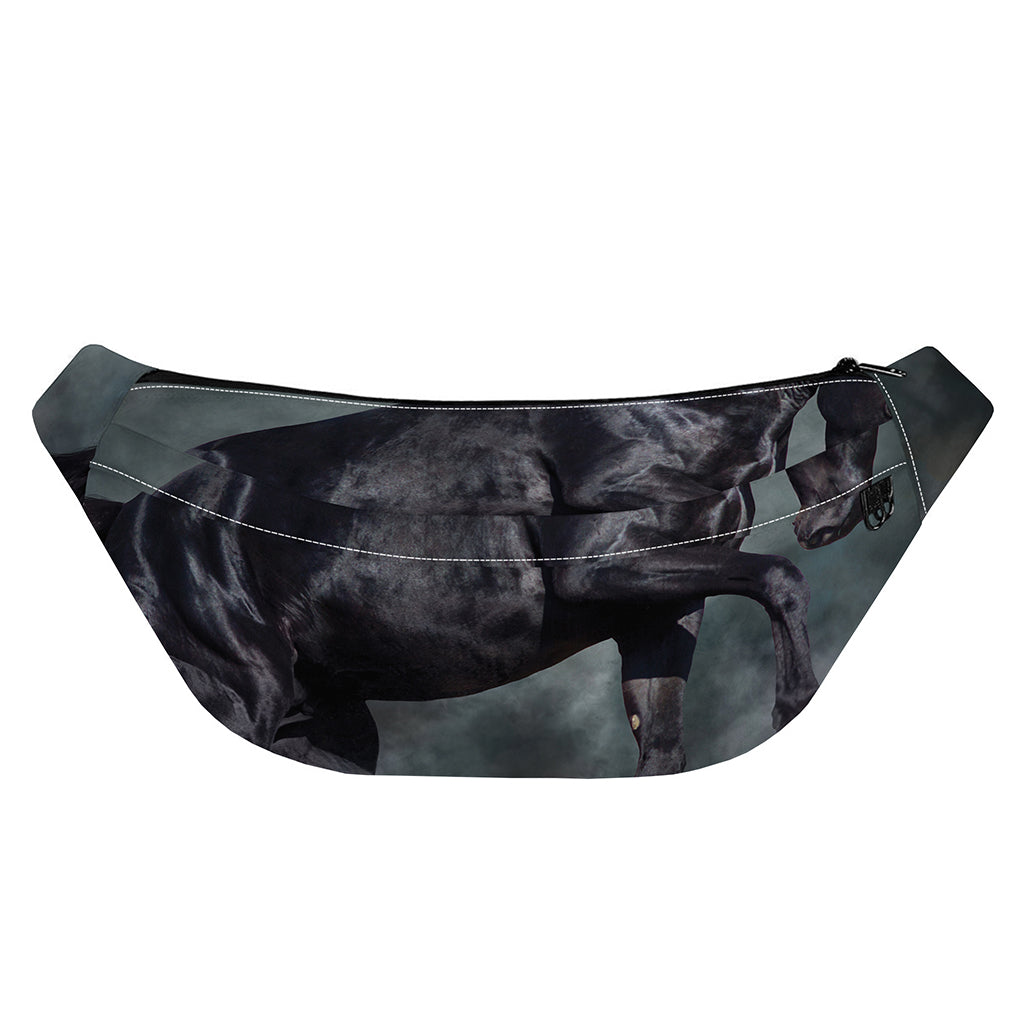 Black Stallion Horse Print Fanny Pack