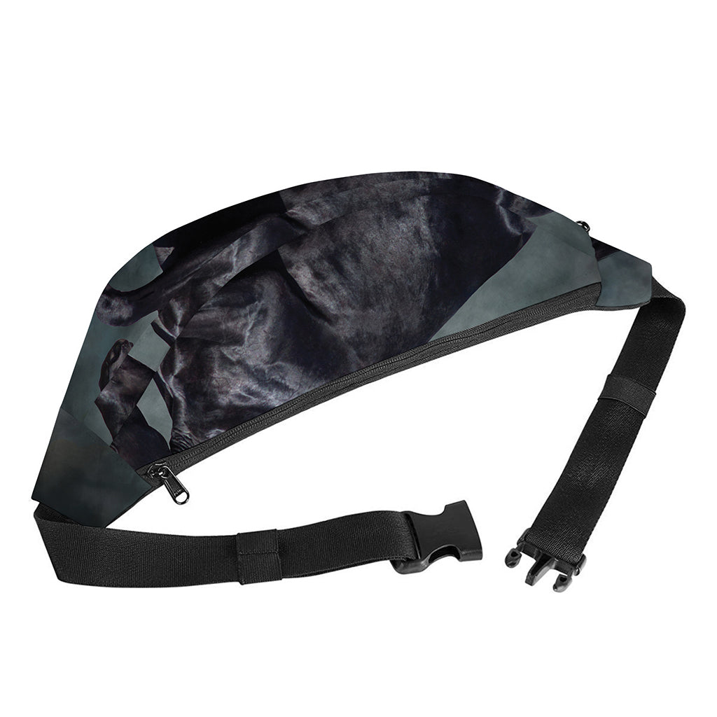 Black Stallion Horse Print Fanny Pack