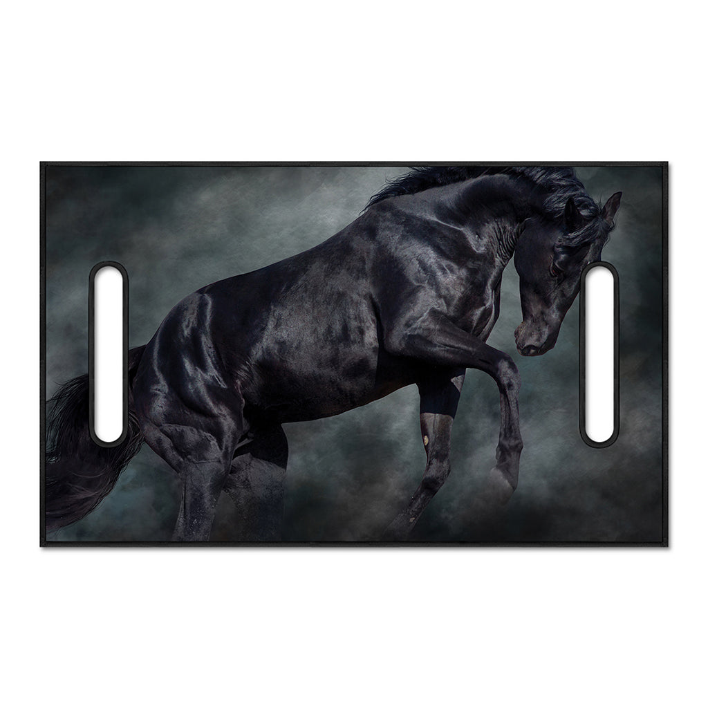 Black Stallion Horse Print Golf Cart Seat Cover