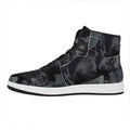 Black Stallion Horse Print High Top Leather Sneakers