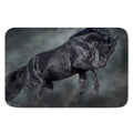 Black Stallion Horse Print Indoor Door Mat