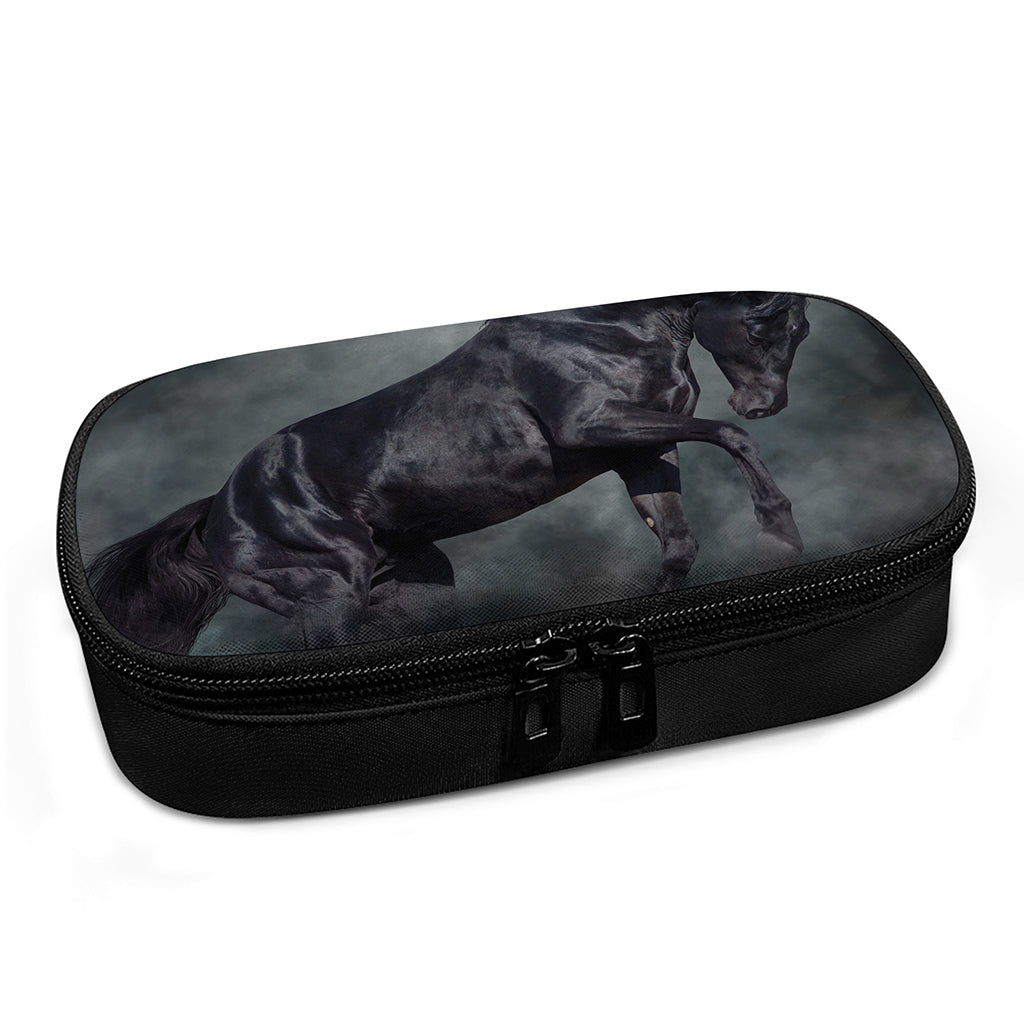 Black Stallion Horse Print Insulin Cooler Travel Case