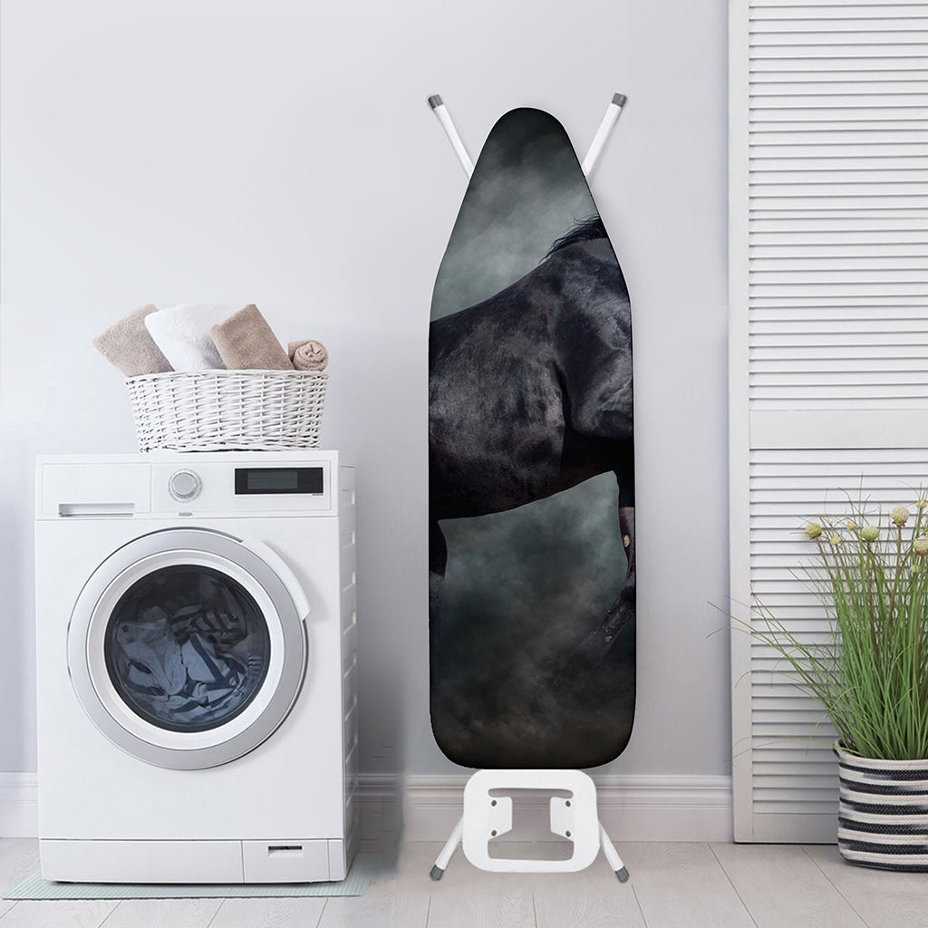 Black Stallion Horse Print Ironing Board Cover