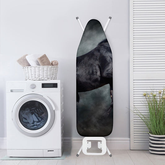 Black Stallion Horse Print Ironing Board Cover