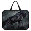 Black Stallion Horse Print Laptop Sleeve With Handle