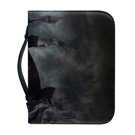 Black Stallion Horse Print Leather Bible Cover