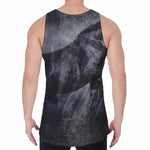 Black Stallion Horse Print Men's Velvet Tank Top