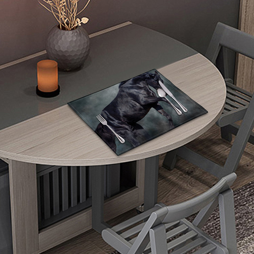 Black Stallion Horse Print Placemat