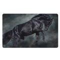 Black Stallion Horse Print Polyester Doormat