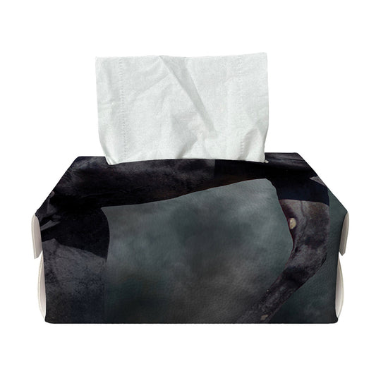 Black Stallion Horse Print Rectangle Tissue Box Cover