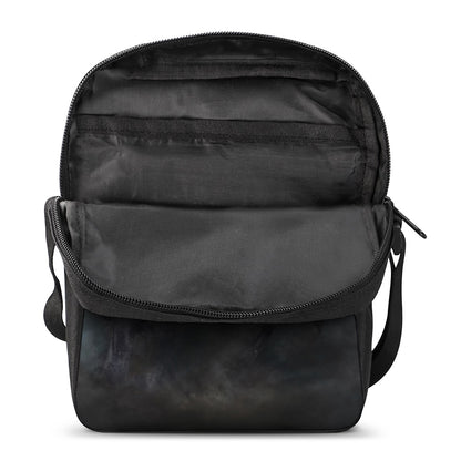 Black Stallion Horse Print Rectangular Crossbody Bag