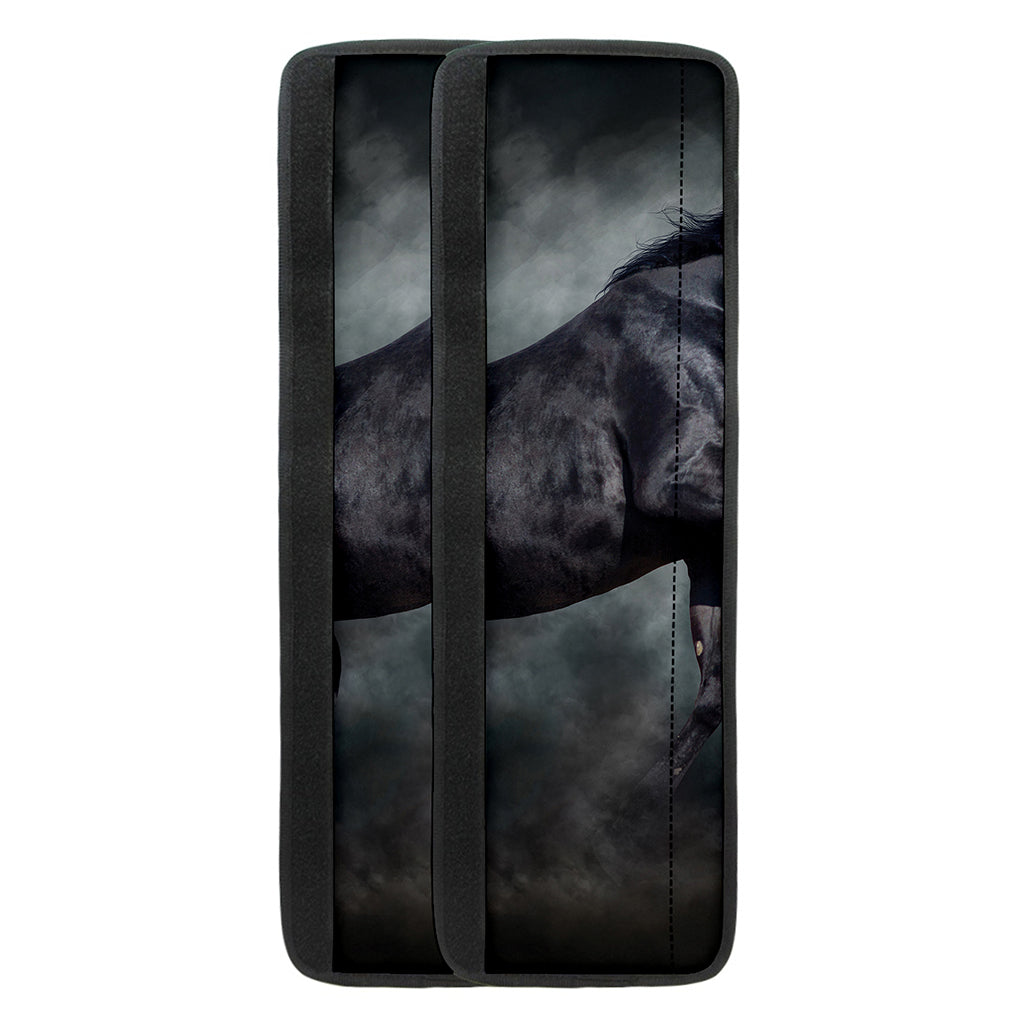 Black Stallion Horse Print Refrigerator Handle Covers