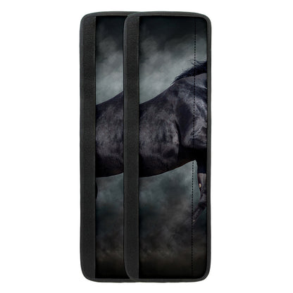 Black Stallion Horse Print Refrigerator Handle Covers