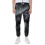 Black Stallion Horse Print Scuba Joggers