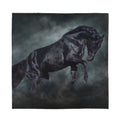 Black Stallion Horse Print Silk Bandana