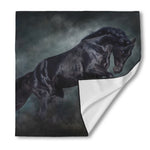 Black Stallion Horse Print Silk Bandana