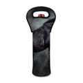Black Stallion Horse Print Single Neoprene Wine Tote