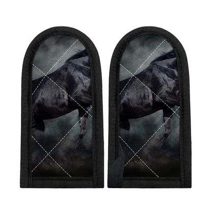Black Stallion Horse Print Skillet Handle Cover
