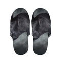 Black Stallion Horse Print Slippers