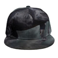Black Stallion Horse Print Snapback Cap