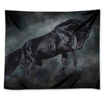 Black Stallion Horse Print Tapestry