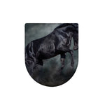 Black Stallion Horse Print Toilet Lid Cover