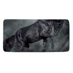 Black Stallion Horse Print Towel