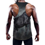 Black Stallion Horse Print Training Tank Top