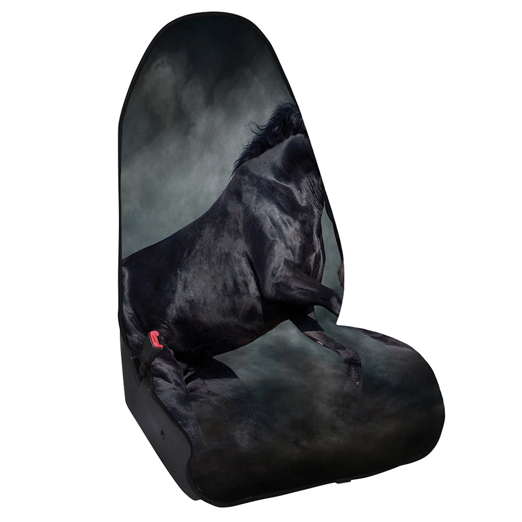 Black Stallion Horse Print Waterproof Car Seat Cover