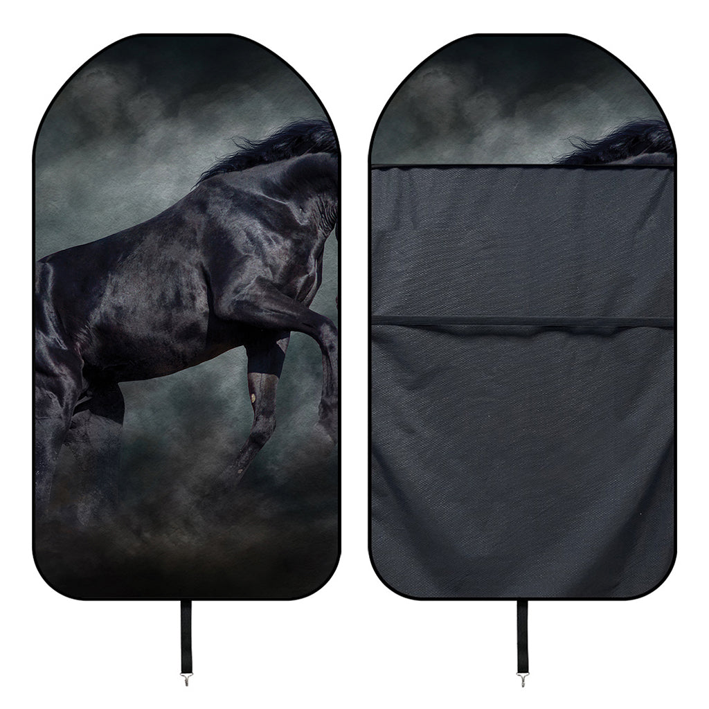 Black Stallion Horse Print Waterproof Car Seat Cover